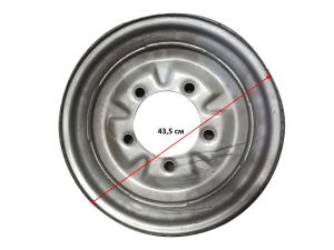 Диск железный диам.43,5см, шир.10см, 5 болтов