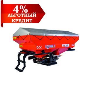 Разбрасыватель РУМ-ГРАНД-2200 (порошковая покраска) в комплекте: тент домик, надставка на 1200 л.