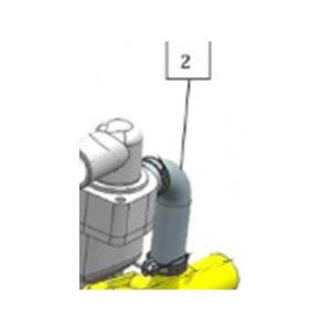 Патрубок системы охлаждения двигателя Yunnei YN27GBZ