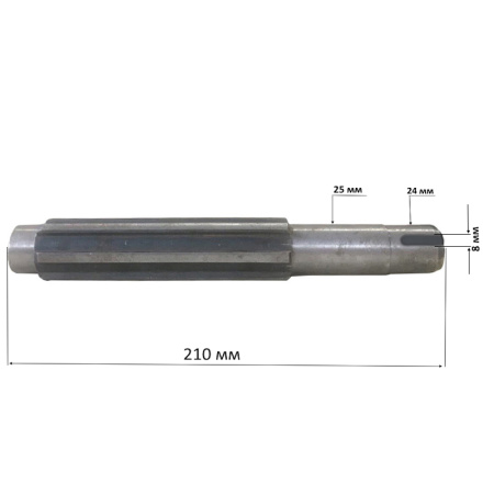 Вал привода почвофрезы 152/184 под звездочку
