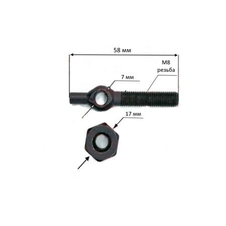 Болт регулировки сцепления 242/244 от интернет-магазина rossel.by