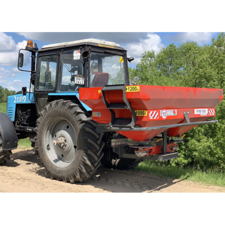 Разбрасыватель РУМ-ГРАНД-2200 (порошковая покраска) в комплекте: тент домик, надставка на 1200 л. от интернет-магазина rossel.by