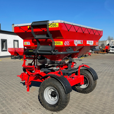 Разбрасыватель удобрений двухдисковый РУМ-1000 «Профи» TRUCK с надставкой 1200 л (тент домик) от интернет-магазина rossel.by