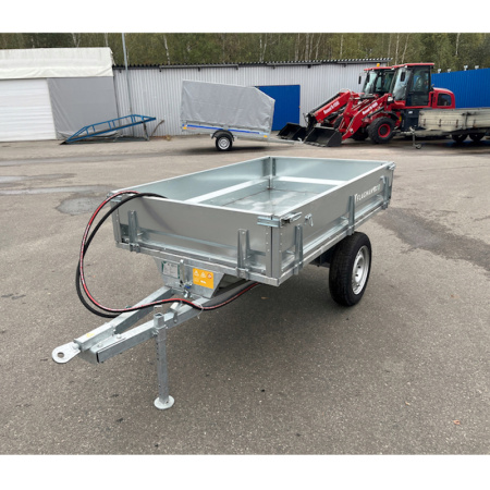 Прицеп Flagman (Флагман) C/ПТТ - 1,5 к мини-трактору (самосвальный) от интернет-магазина rossel.by