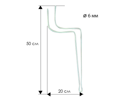 Палец пружинистый оцинкованный для граблей-сеноворошилок (комплект 5 шт)