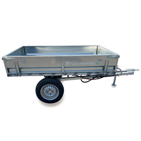 Прицеп Flagman (Флагман) C/ПТТ - 1,5 к мини-трактору (самосвальный) от интернет-магазина rossel.by