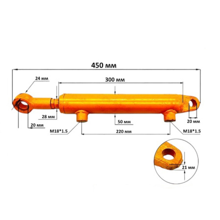 Гидроцилиндр для 152/184 от интернет-магазина rossel.by