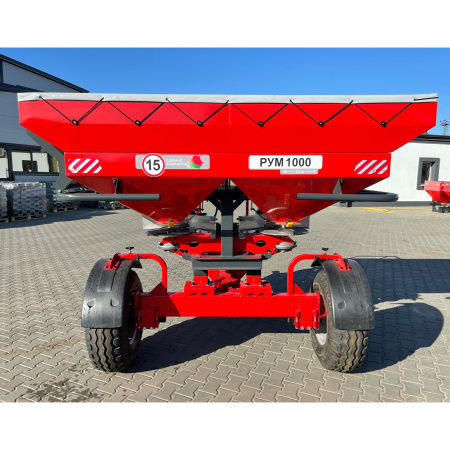 Разбрасыватель удобрений двухдисковый РУМ-1000 «Профи» TRUCK с надставкой 1200 л (тент домик) от интернет-магазина rossel.by