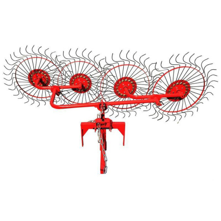 Сеноворошилка ВМ-4 4-х колесная на минитрактора (толщина спицы- 4 мм) от интернет-магазина rossel.by